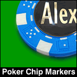 poker chip golf markers